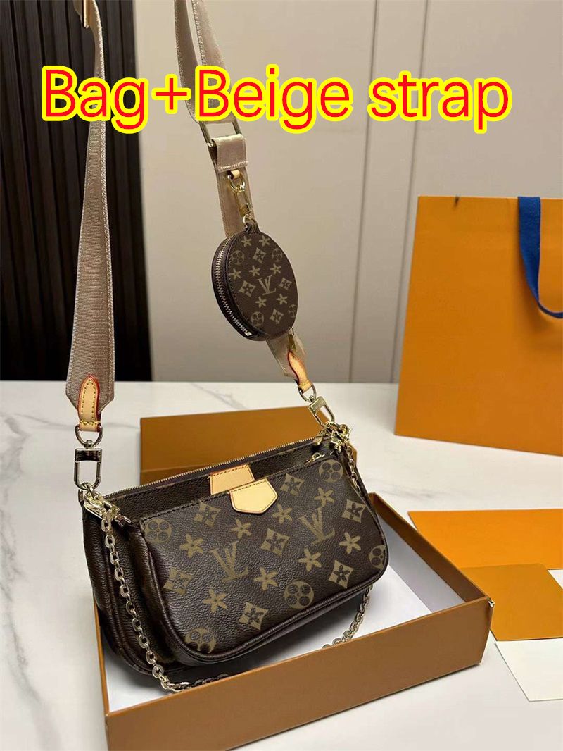 Tasche + beige Trageriemen