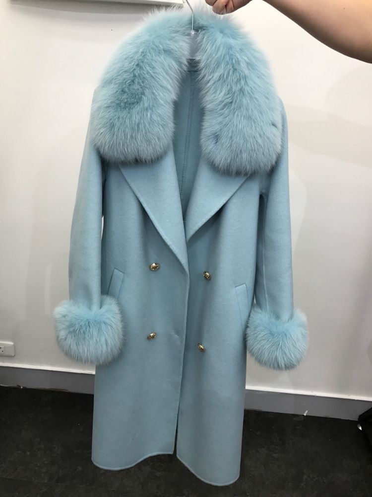 light blue fox fur