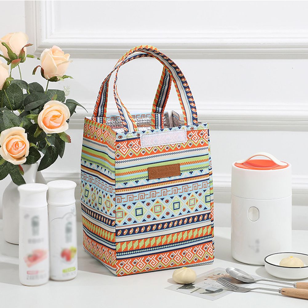 Fashion Insulated Lunch Bag Cooler Tote Box Women Lunch Organizer