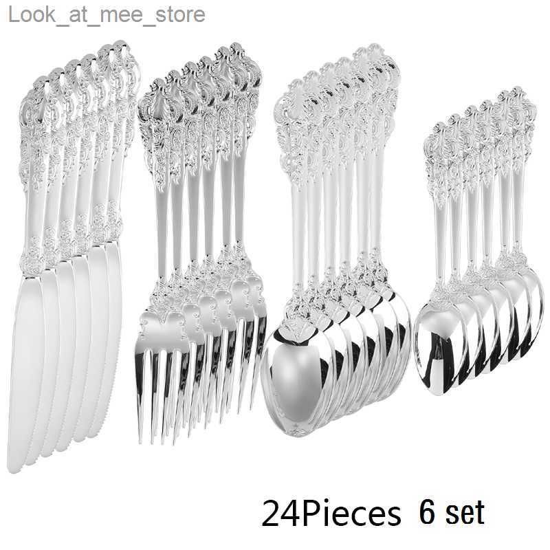 Silver 24pcs 6sets