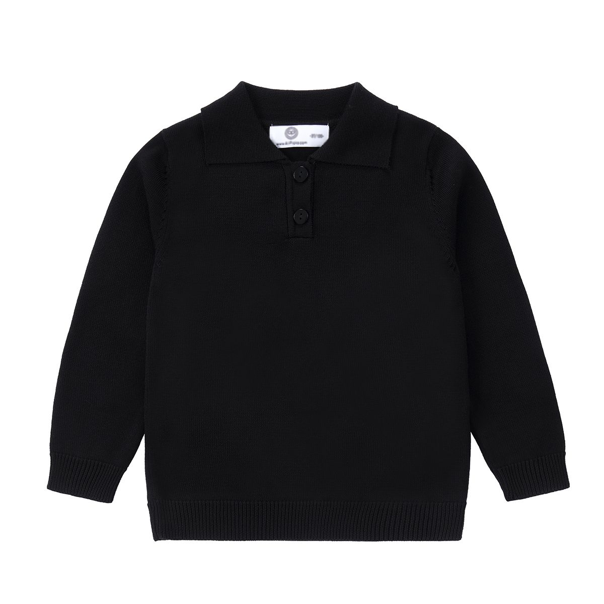 schwarzes Poloshirt