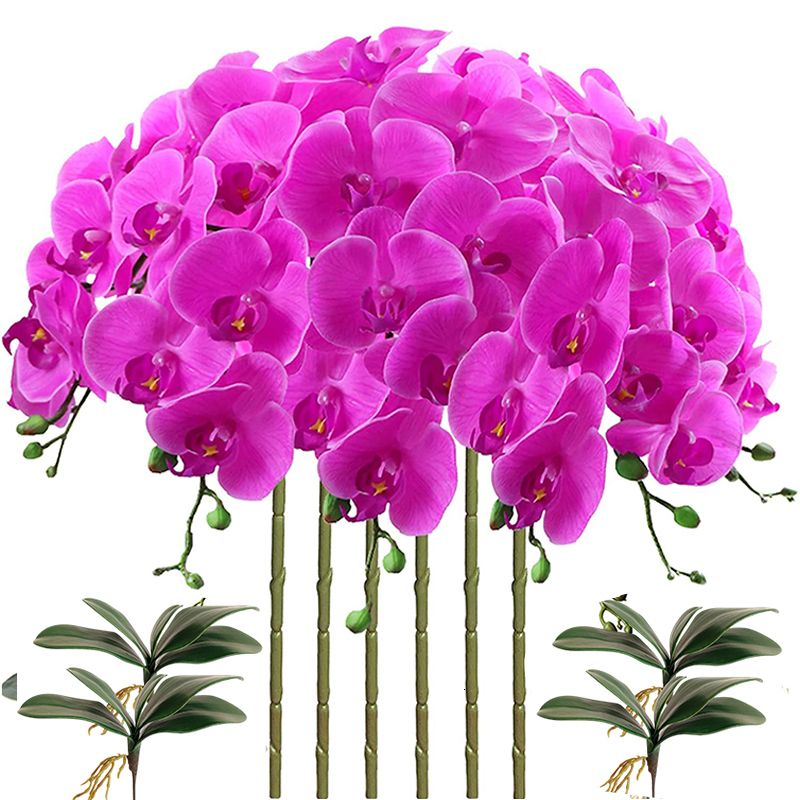 6pcs 9 têtes violet