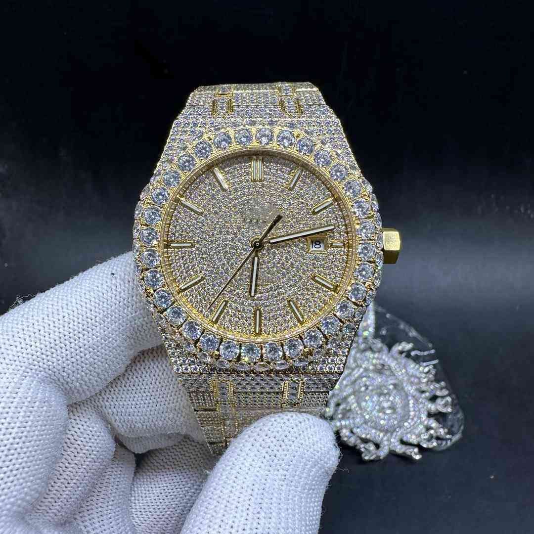 Iced out cz watch 2025