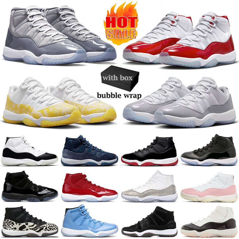 With Box 11 Basketball Shoes For Men Women Cherry 11s Jumpman Sneakers Cool  Grey Cement Midnight Navy Concord Space Jam Gamma Blue Snakeskin Outdoor  Sports Trainers From Wet_shoes_33, $38.89
