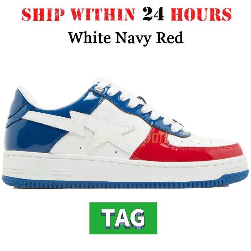 14 White Navy Red