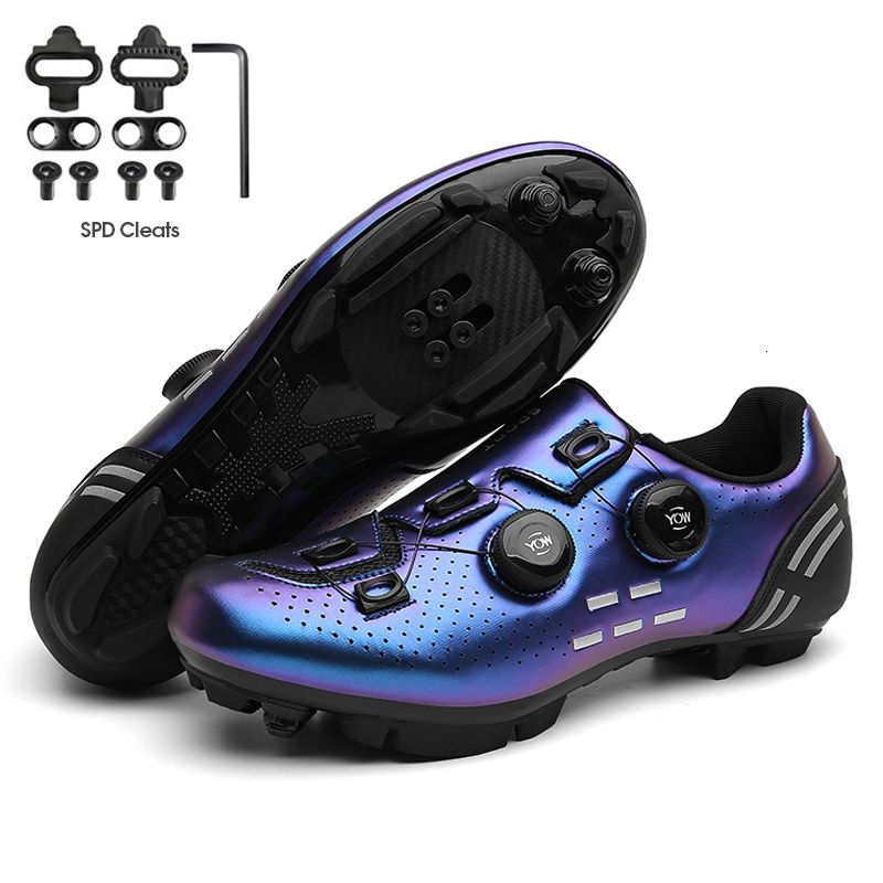 cleats blue mtb