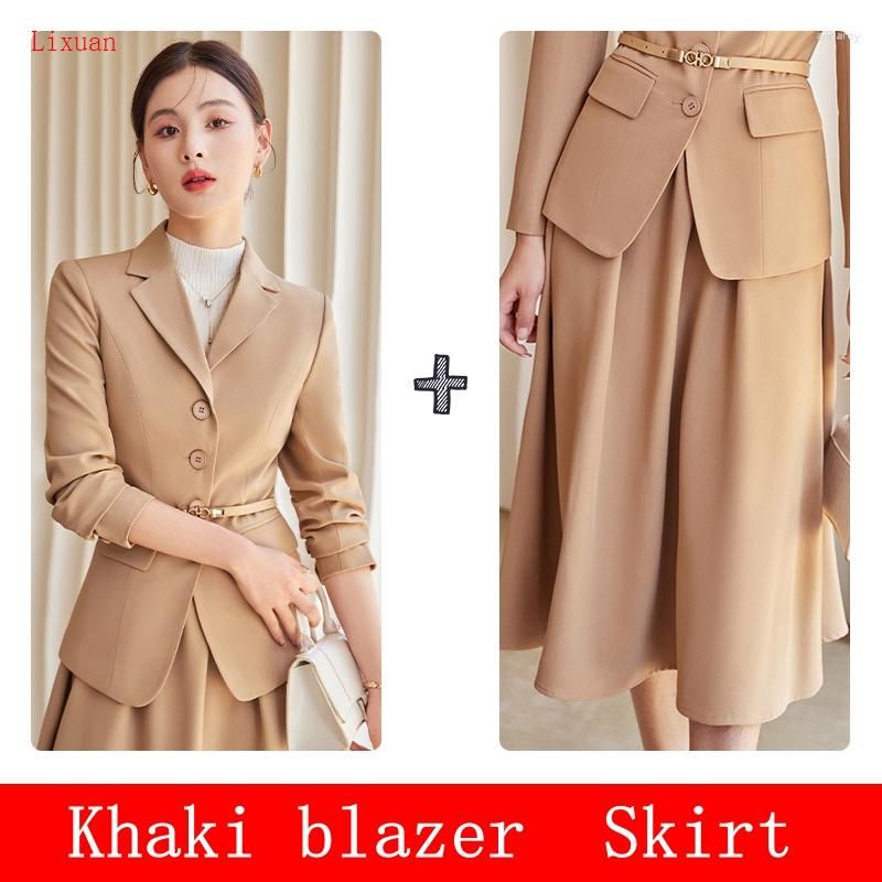 Kaki blazer kjol