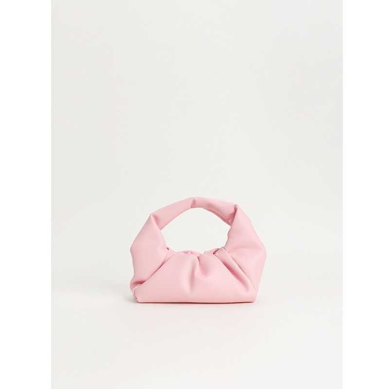 ribbon powder pleated bag