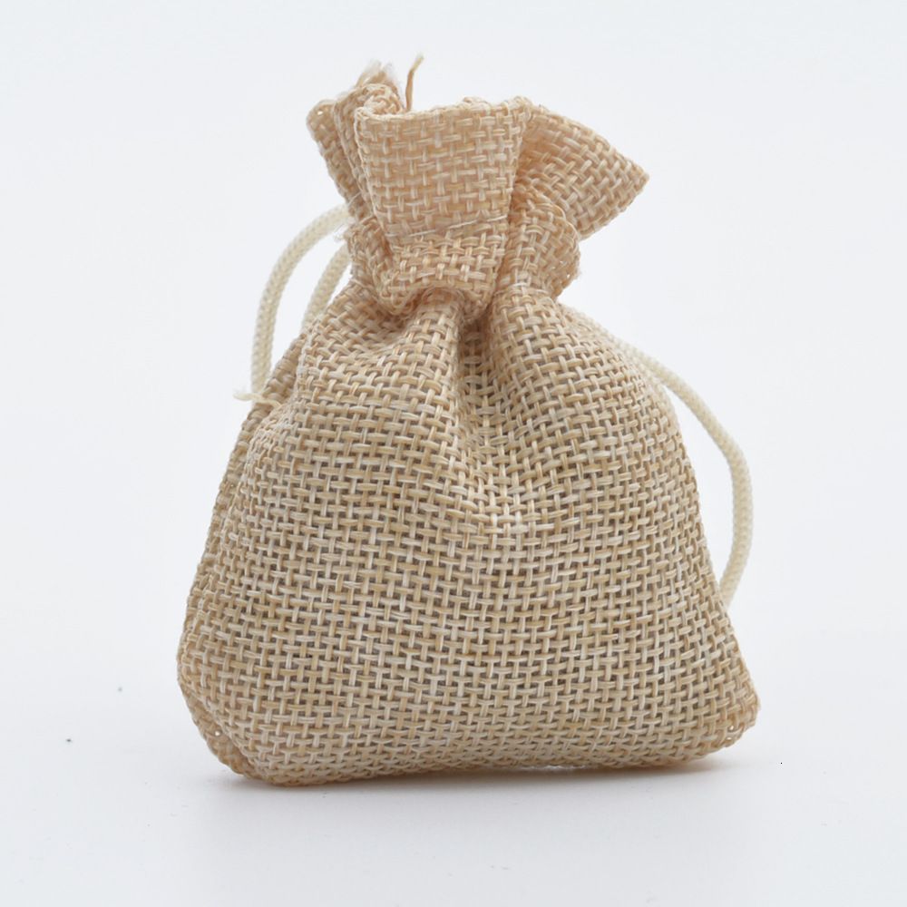 Beige Yellow-Linen Bags-17x23cm