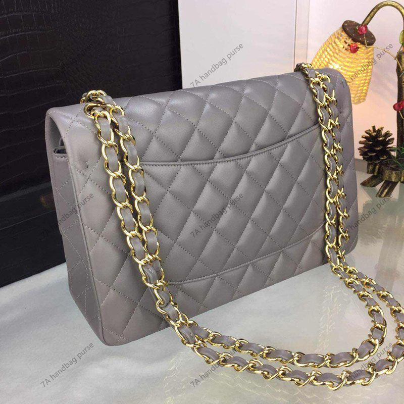 Grey Lambskin Gold