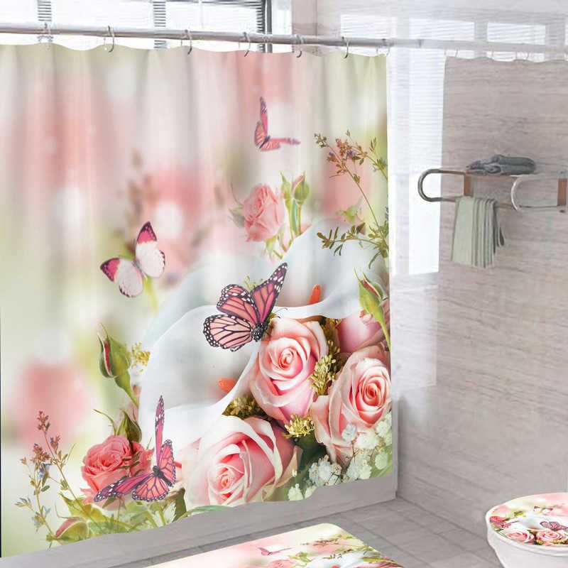 1pcs Bath Curtain 2-W120xh180cm