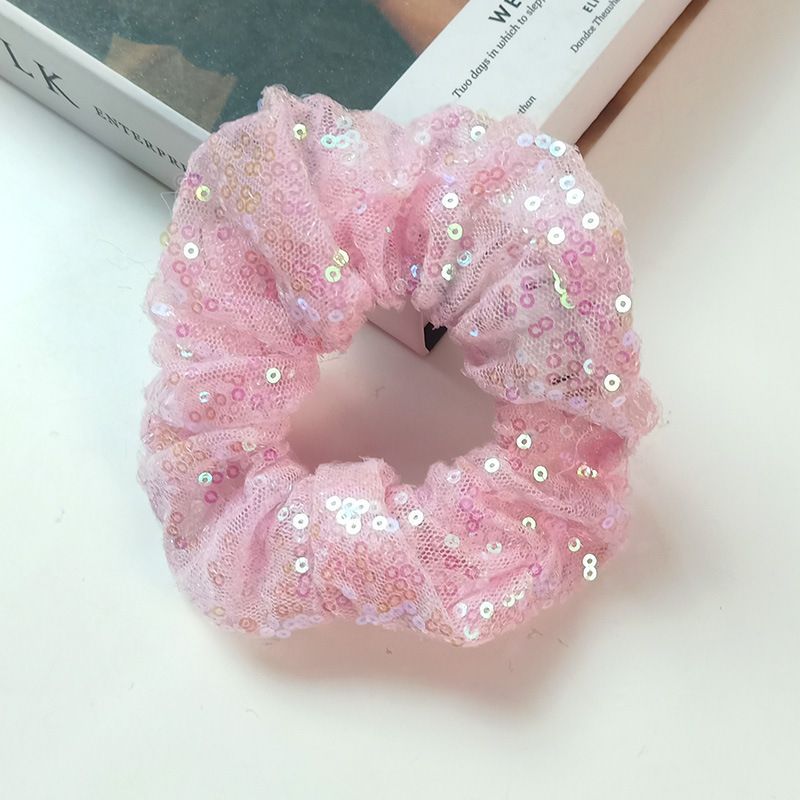 Pink Sequin hair circle