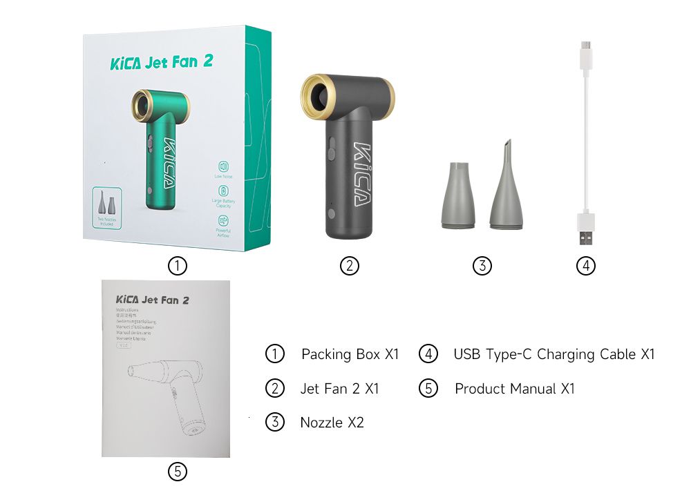 Jet Fan 2 Gray-Type c Charge