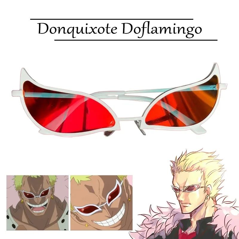 Compra online de Donquixote Doflamingo Cosplay Óculos Anime PVC