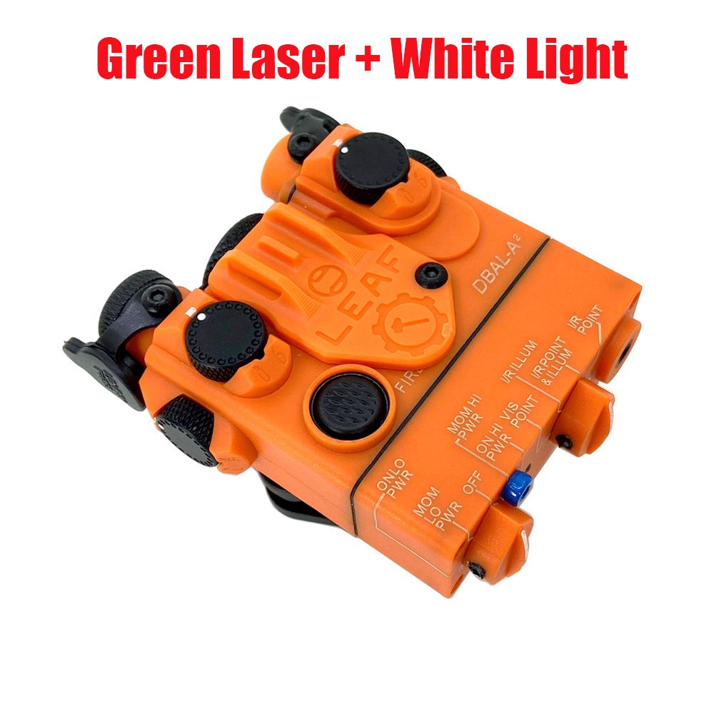 Green Laser in Orange