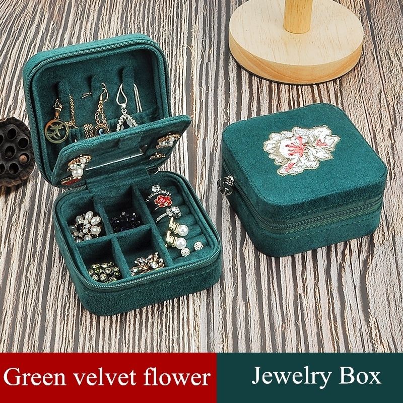 Green Velvet Flower-S