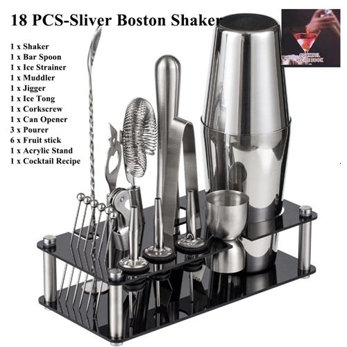 18pcs Boston Sliver