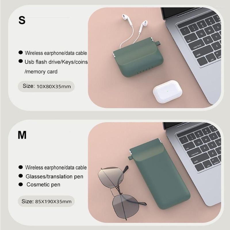 Sacs De Rangement Chargeur De Téléphone Sac Découteur Voyage Silicone  Cordon USB Câble De Données Étui Clé U Disque Portable Boîte À Lunettes  Bureau À Domicile Du 9,77 €