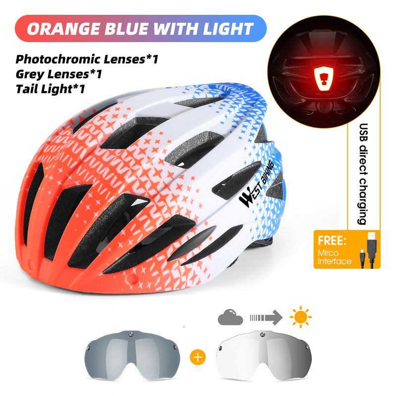 b 2 Lens Orange Blue