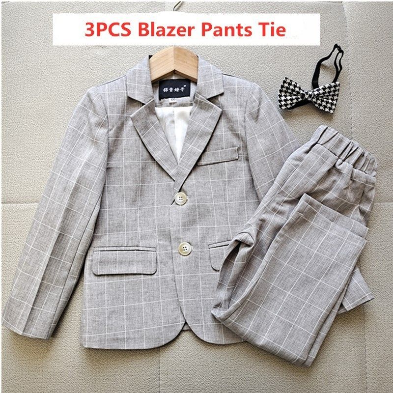 3pcs coat pants tie