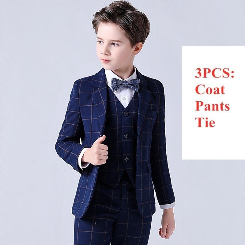 3pcs coat pants tie