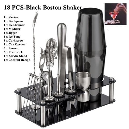 18pcs Boston Black