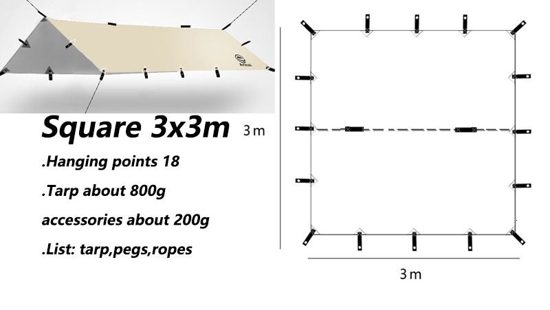 Square 3x3m Khai