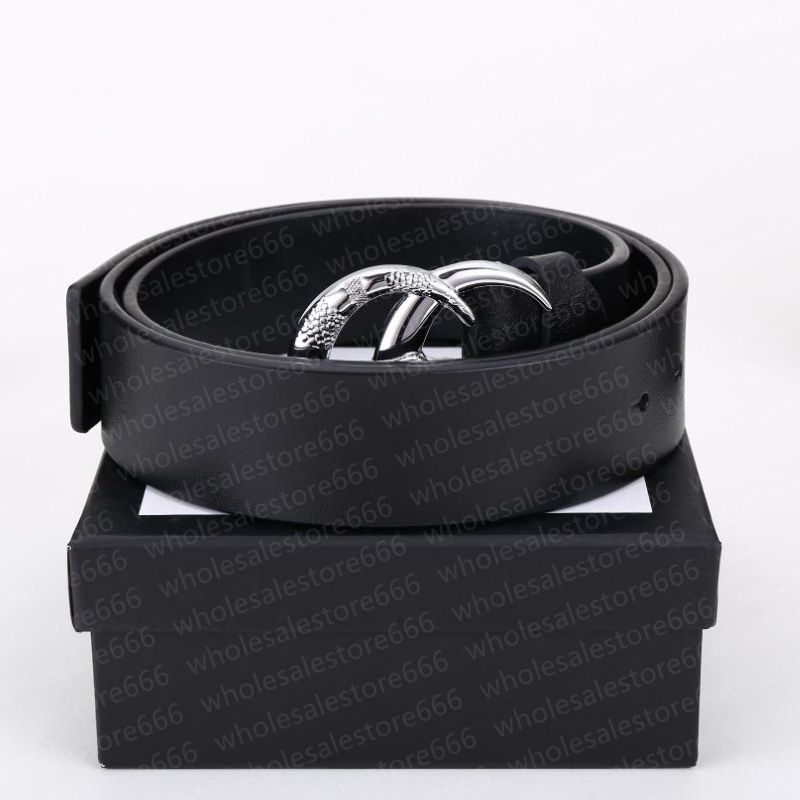 #18 Silver Snake Buckle + Black