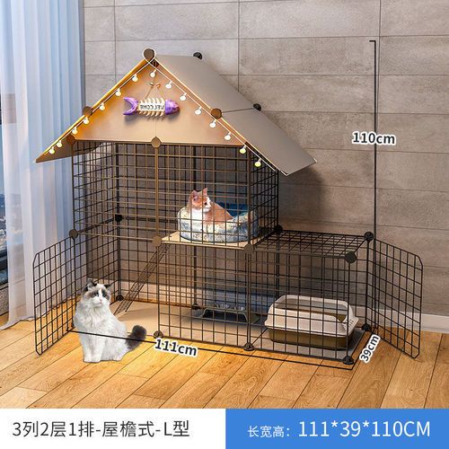 A-111x39x110cm Single Cat Cage