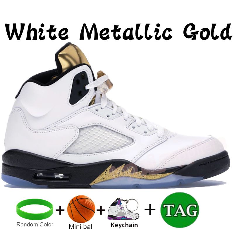31 White Metallic Gold