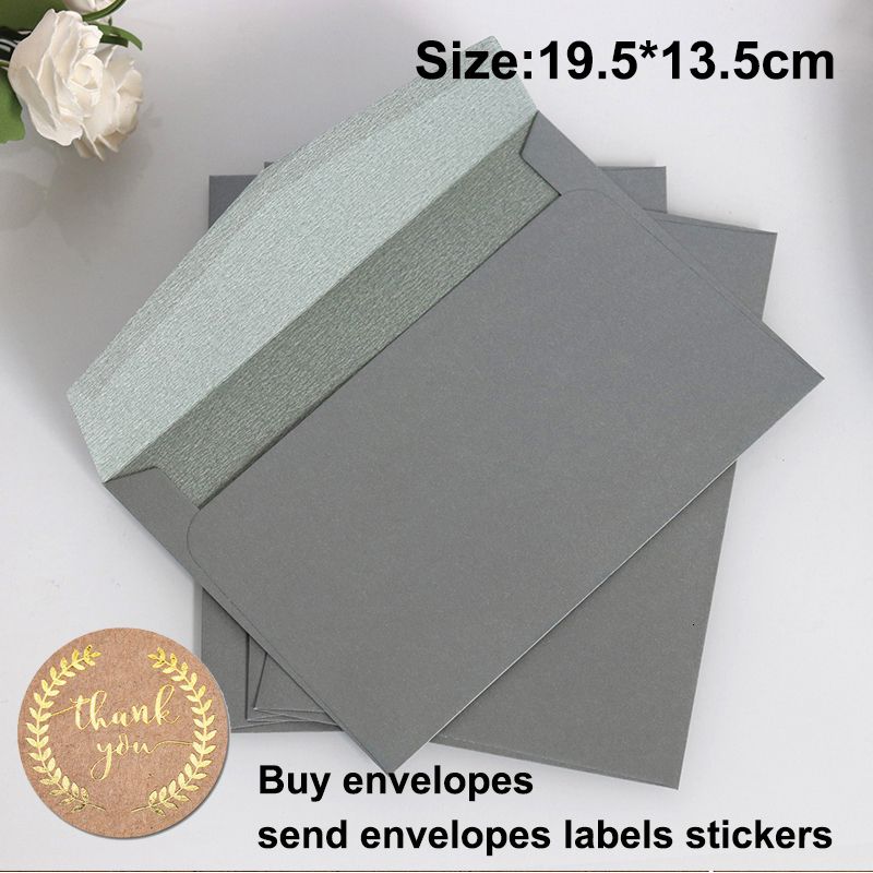 Envelope grigio-100pcs