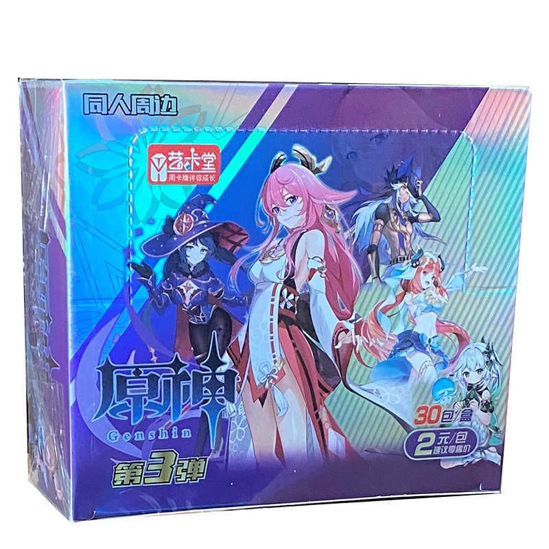 New Game Anime Genshin Impact Figure Model Cards Collection SSP GP