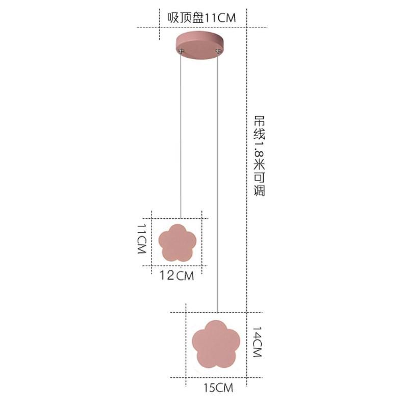 9W 꽃 분홍색 차가운 흰색