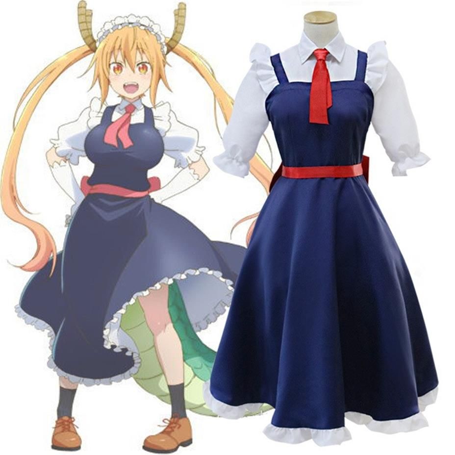 Tamanho Asiático Japão Anime Kobayashi San Chi No Maid Dragon Tohru Cosplay Costume Blue Kawaii Party School Uniforms Full Set2653 De $160,95 DHgate foto foto