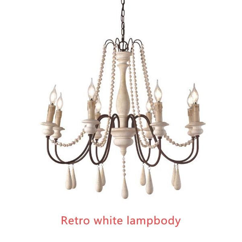 Retro White Lampbody 3 Lamp D55cm