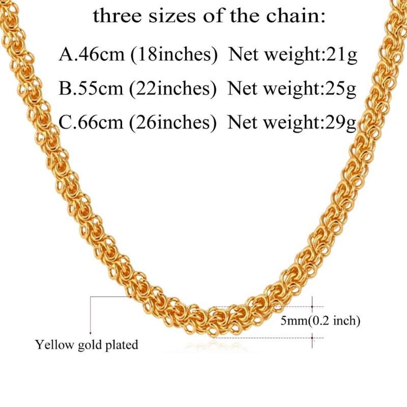 Gold-color 46cm 18inch