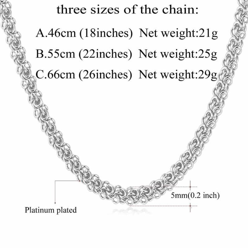 Platinum Plated 46cm 18inch