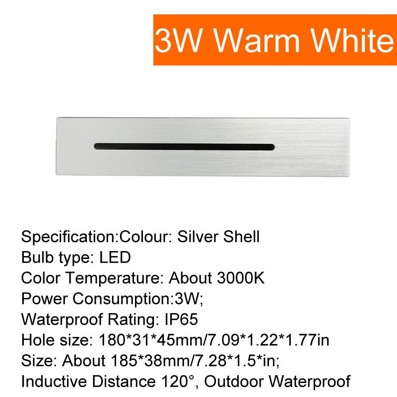 IP65 Silver Shell Warm Light