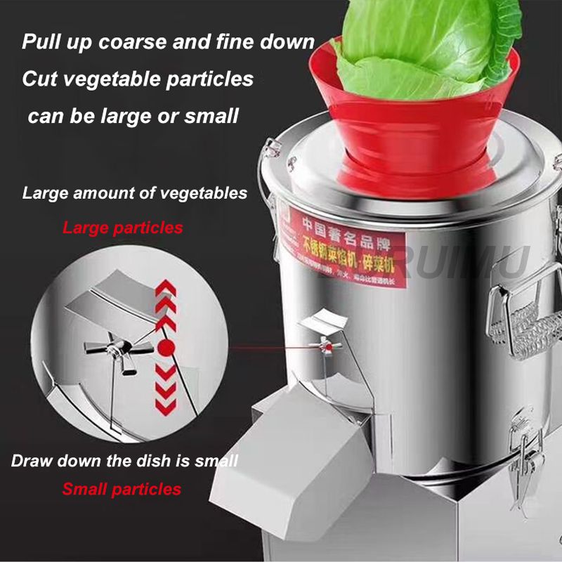 Electric Commercial Cabbage Chopper And Vegetable Litchi Slicer Efficient  Granulator And Stuffing Machine From Lewiao0, $162.32