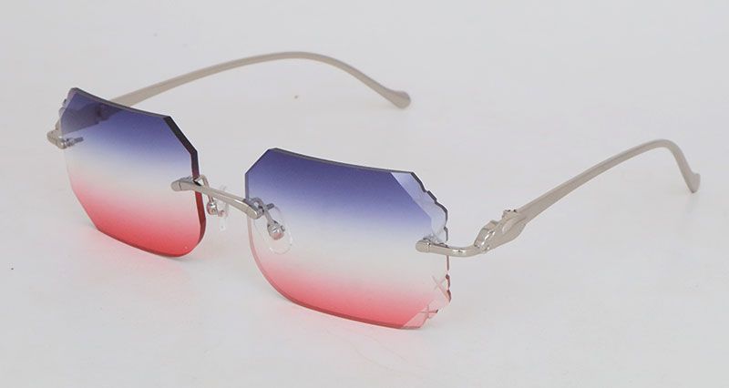 Lentille Argent Bleu/Rouge