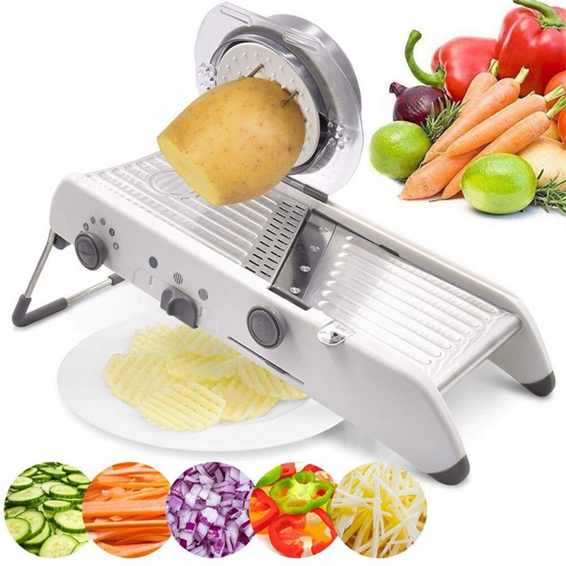 Commercial Electric Multifunctional Vegetable Chopper Food Cutter and  Slicer Mandoline Slicer Blade