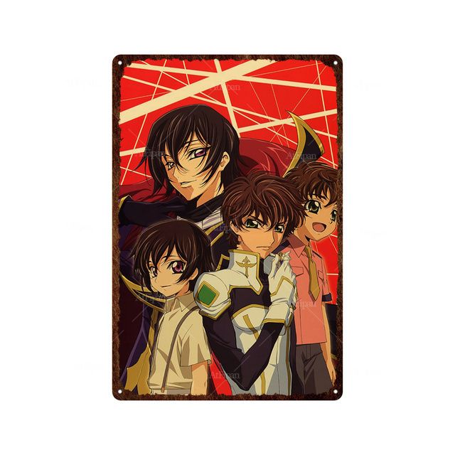 Wall Scroll - Code Geass - New Lelouch & Suzaku Anime Fabric Art