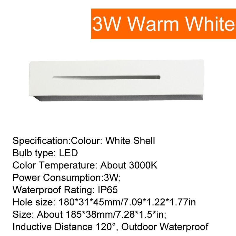 IP65 White Shell luce calda