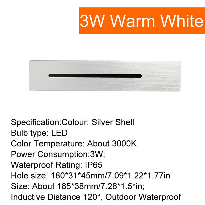IP65 argento Shell luce calda