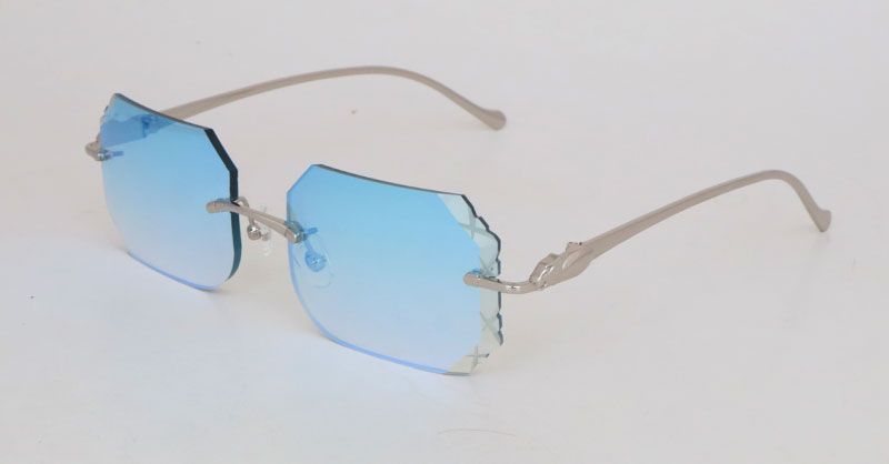 Silver Blue Mirror Lens