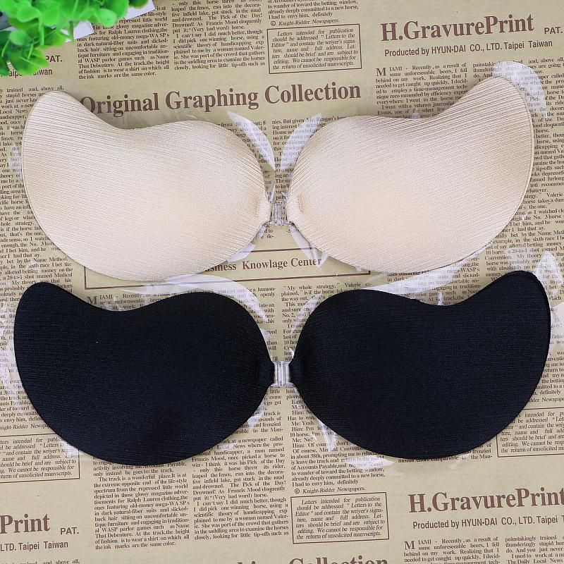Bras Invisible Silicone Bra Glue Gathering Breathable Mango Shaped Pasting  Chest Sticker Special Wedding Swimwear Underwear From Tustar, $11.04