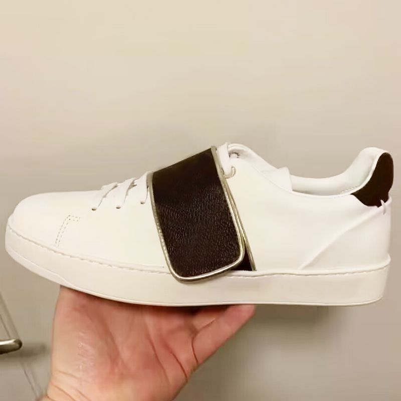 Bianco 【velcro】+bordo d'oro