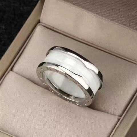 Platinum biały ceramiczny podwójny pierścień