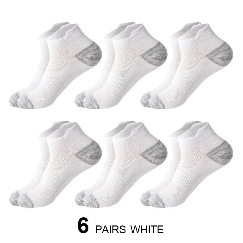 6 Pairs White