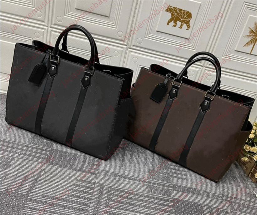 Luxury Genuine Leather Mens Sac Plat 24H Handbag Business Tote Bag  Briefcase From Jacquemusbag, $87.68